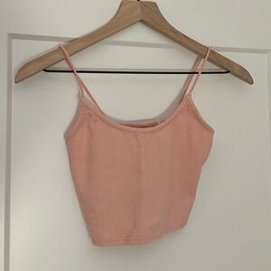 Pacsun light pink cropped tank top